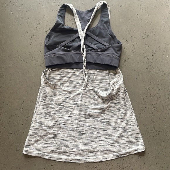 lululemon athletica Tops - Lululemon built-in, sports bra, tank top. SZ 6. Perfect condition! Twisted back!